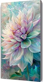 Diamond Painting Flower Diamond Art Kits for Adults, Diamond Art Colorful Flowers Diamond Painting Kits for Adults, Gem Art Diamond Dots Crafts for Adults, DIY Diamond Painting Large Size 12x24in J-2