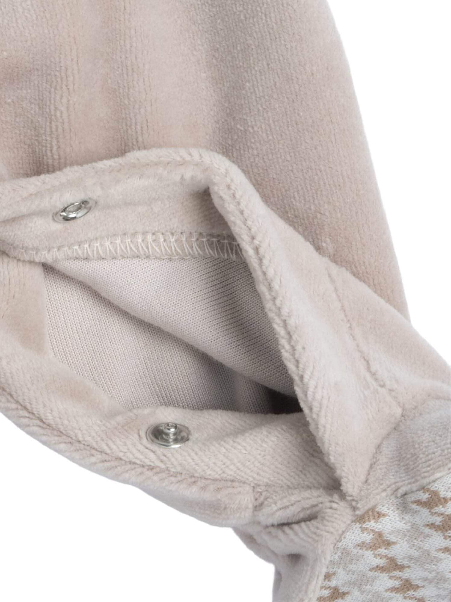 Chicco, Completo body e salopette lunga in ciniglia per neonato, Multicolore
