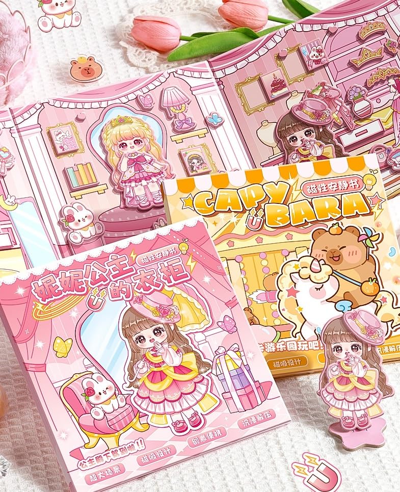 Kmcho Kawaii Stickers Set for Kids and Teens, Creative Stickers Set for Scrapbooking and Journaling, Cute Waterproof Vinyl Decals for Laptops, Water Bottles, Notebooks, Crafts