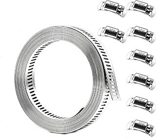 Diy Hose Clamps 12Ft 304 Stainless Steel Metal Strap