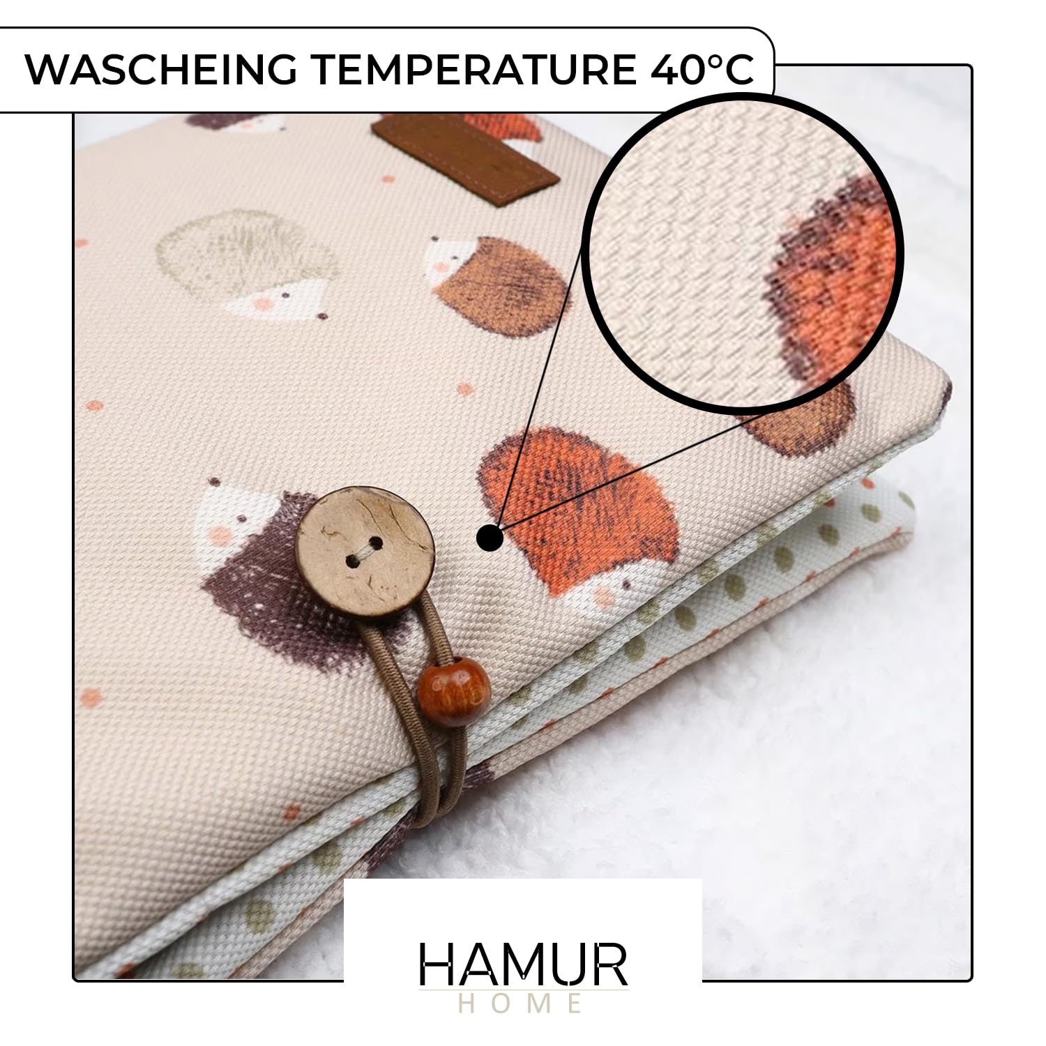 HAMUR HOME Porta Pannolini Pieghevole Da Passeggio 2in1 Organizzatore