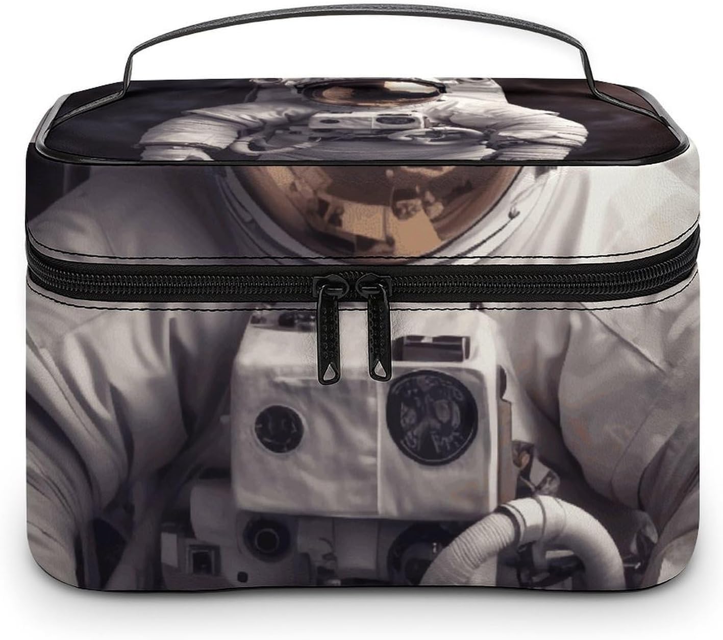 Travel Makeup Bag Portable Large Cosmetic Bag with Handle And Compartment