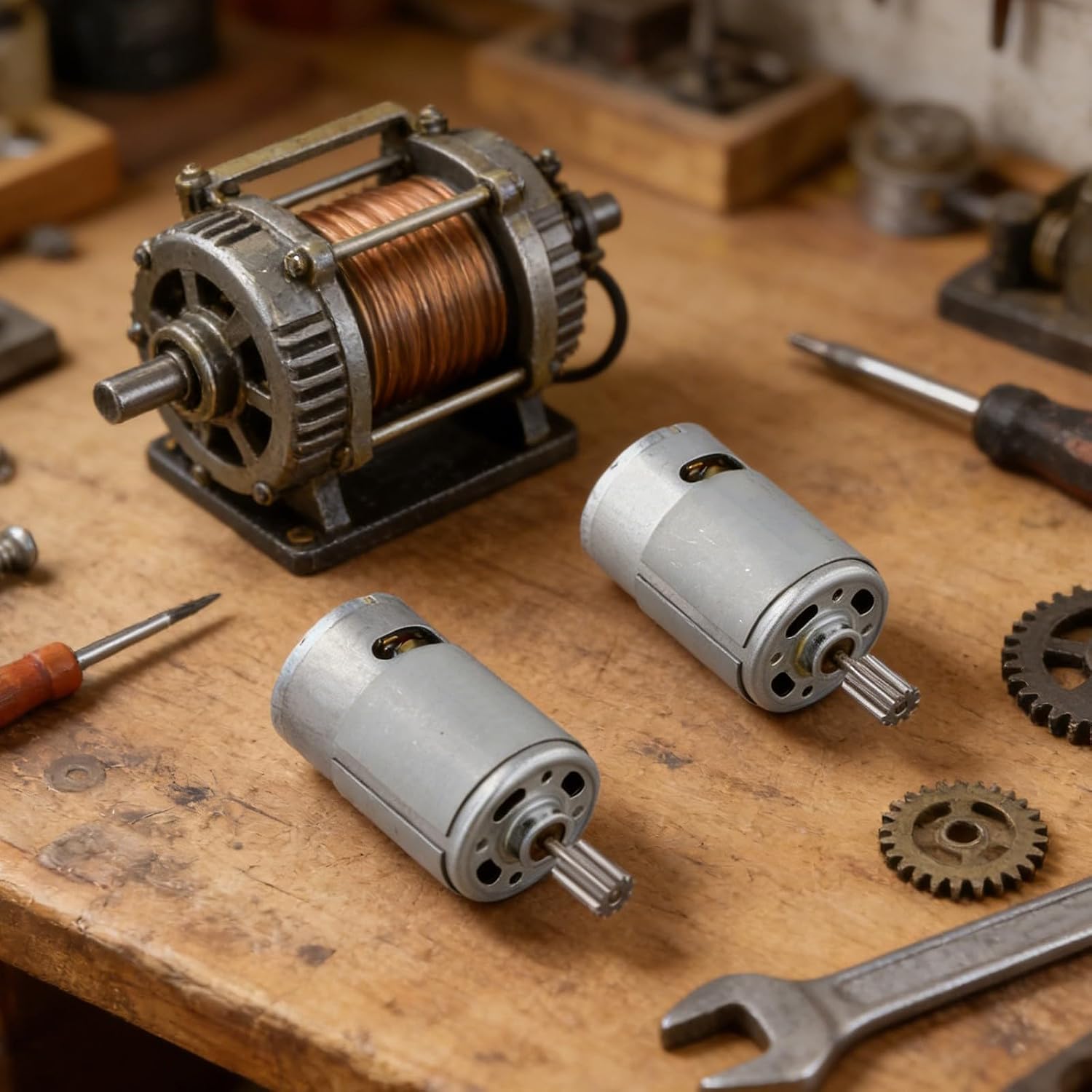 Set Of 2 RS550 24 Volt 40000 RPM Electric Motors With Pre Installed Gear For Easy Replacement And Upgrade With 10T Gear For Ride On Car, High DC Replacement Motors With Quick Connectors