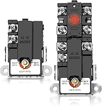EWH-00 Water Heater Thermostat, Electric Water Heater Thermostat For Double Element Heater, Include Upper And Lower Element Thermosatat, Water Heater Replacement Parts Fit For Most Water Heaters