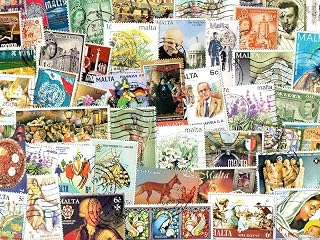 Malta : 400 Different Stamps Collection Mixture Packet Stamps for Collectors