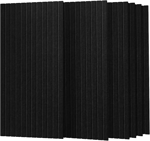 Miniatura 9 de UMIACOUSTICS Paquete de 6 paneles acústicos, 47.2 x 23.6 pulgadas, panel decorativo a prueba de sonido, para oficina, cine en casa, estudio, color