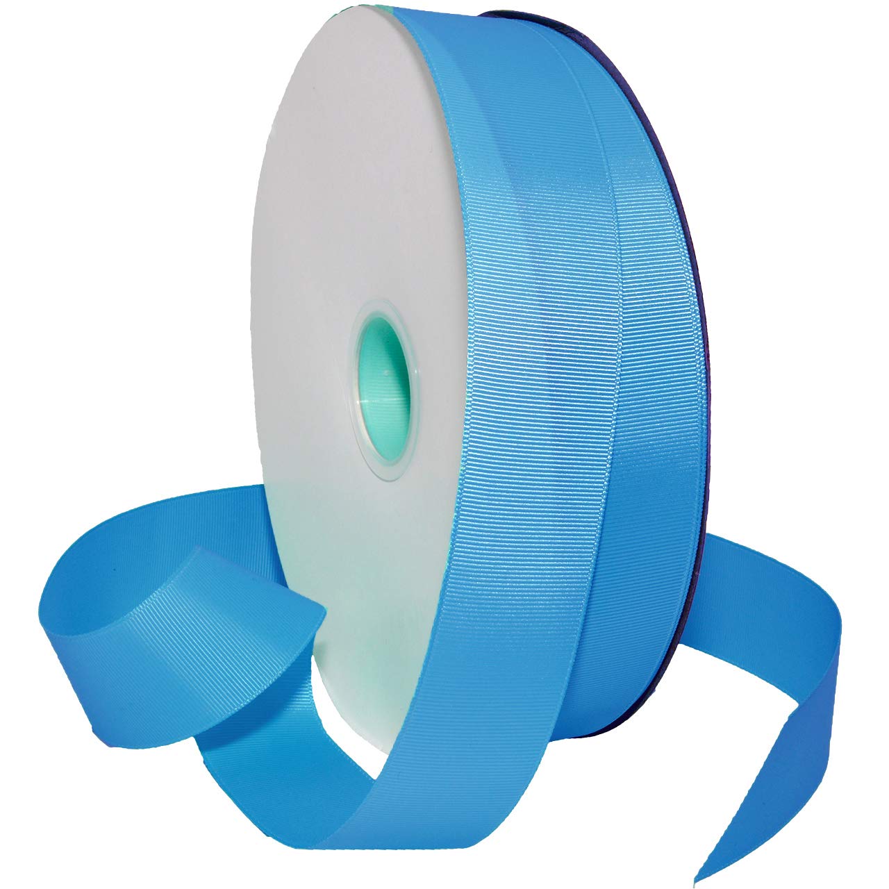 Ruban gros-grain bleu copen Morex idéal pour décorer vos tables de fête et ateliers