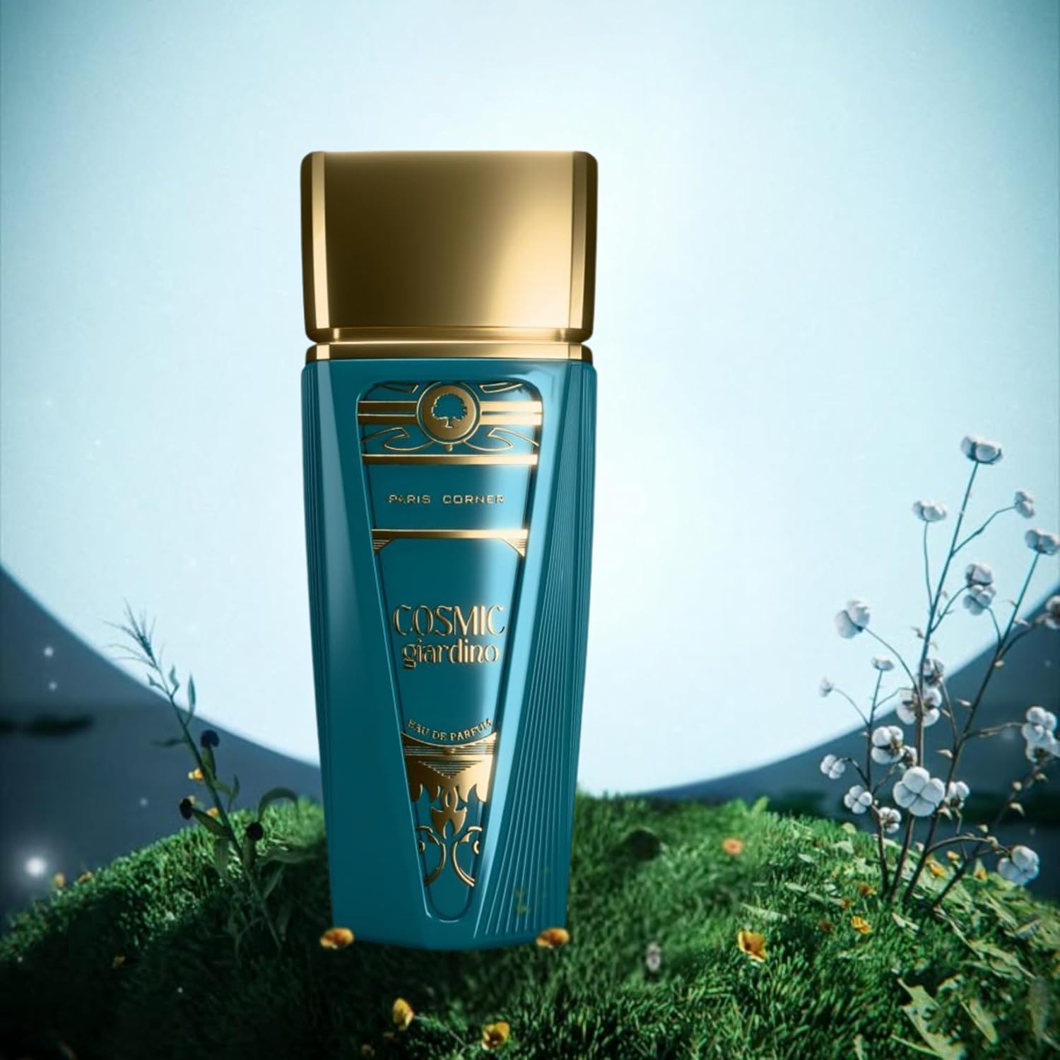 Paris Corner | Cosmic Giardino 3.4 Fl Oz Edp Unisex Fragrance | Unique Blend of Fig, Sea Salt, Coconut, Lavender & Sandalwood | Earthy, Fresh, and Captivating Scent