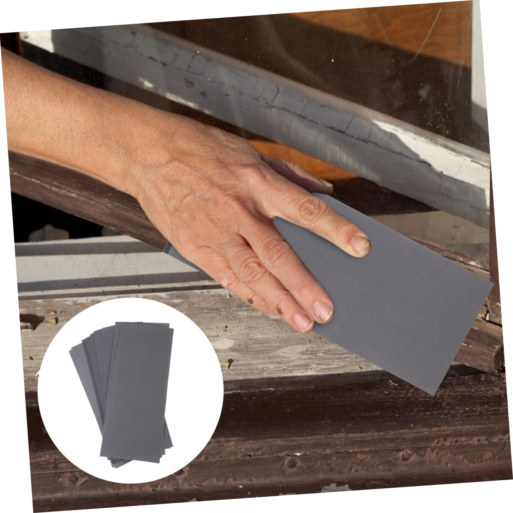 SHINEOFI 3sets Papel De Lija Impermeable Lija Antiestática Lija Para Manualidades Papel De Lija De Grano 800 Lijadoras Surtido De Lijas Secas Y Húmedas Papel De Lija Mojado Grey 12 Hojas*3