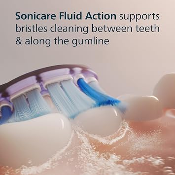 Philips Sonicare G3 Premium Gum Care, Genuine Replacement Toothbrush Heads, Black, 4 Pack, HX9054/88