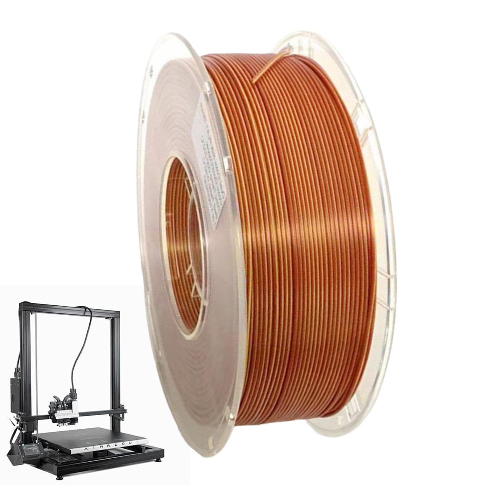 Filament do drukarki, Jedwabny filament do drukarki | Materiały eksploatacyjne do drukarek Dwukolorowy filament drukujący - Wielokolorowy filament szpulowy Quick Change | eksploatacyjne do drukarek Dwukolorowy filament drukujący - Wielokolorowy filament s