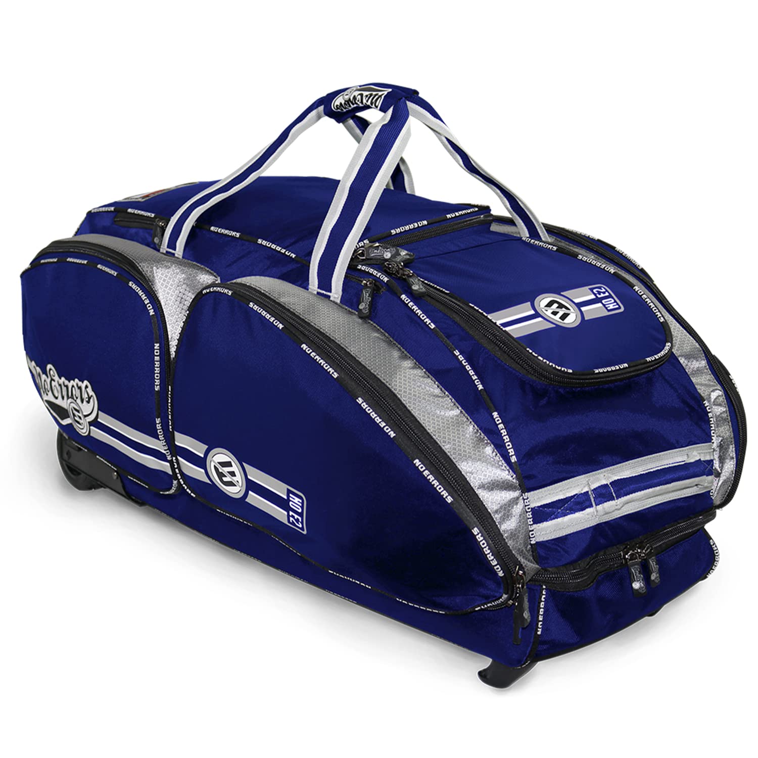 No Errors NO E2 Wheeled Catchers Gear Bag - Large Baseball and Softball Bag for Catcher’s Equipment with Fatboy Wheels