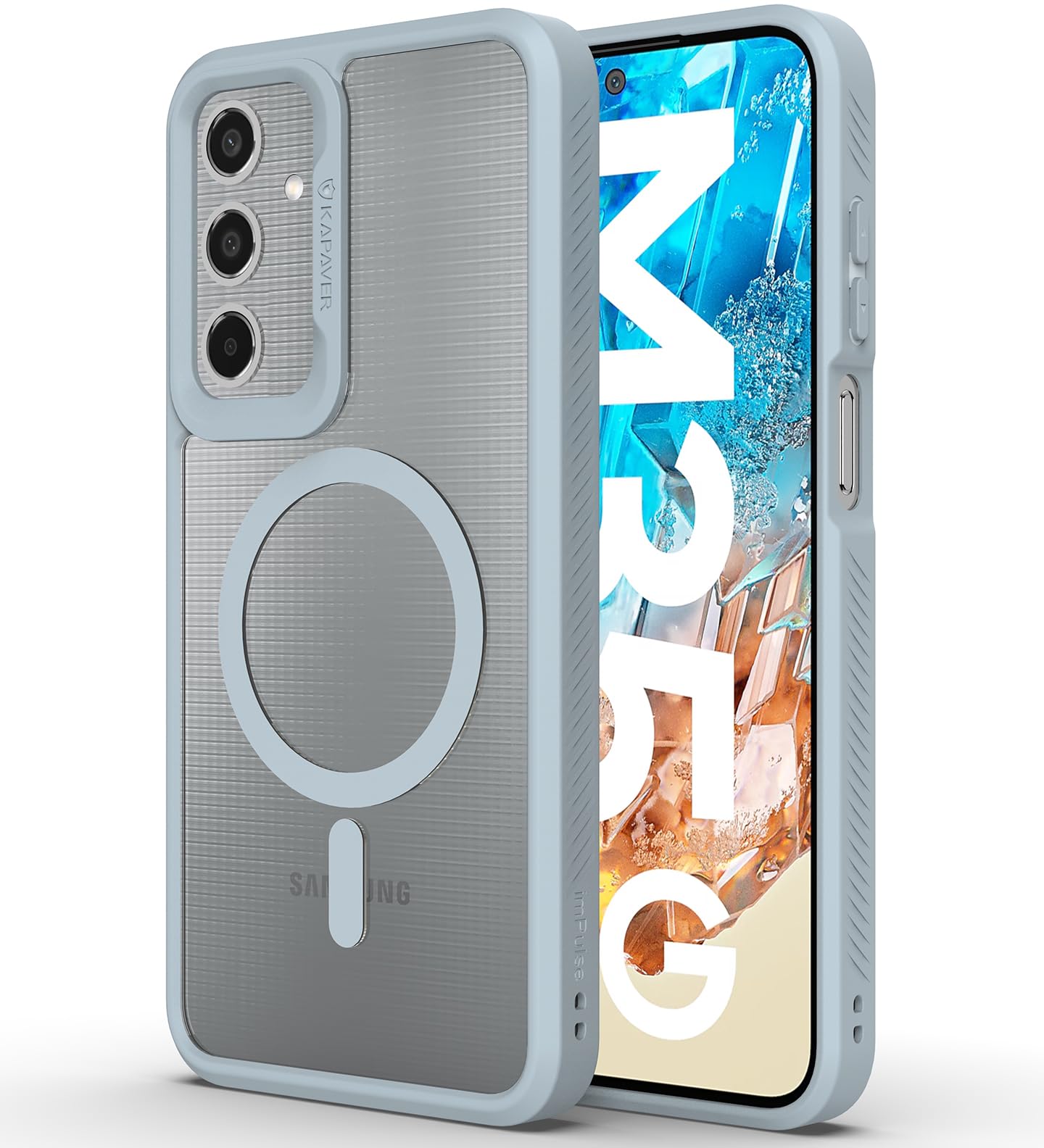 KAPAVER Mag-X Back Cover Case Compatible with Galaxy M35 (Mag-X-Gray)(Polycarbonate+TPU) (B0DF7HV67C) Amazon Price History, Amazon Price Tracker