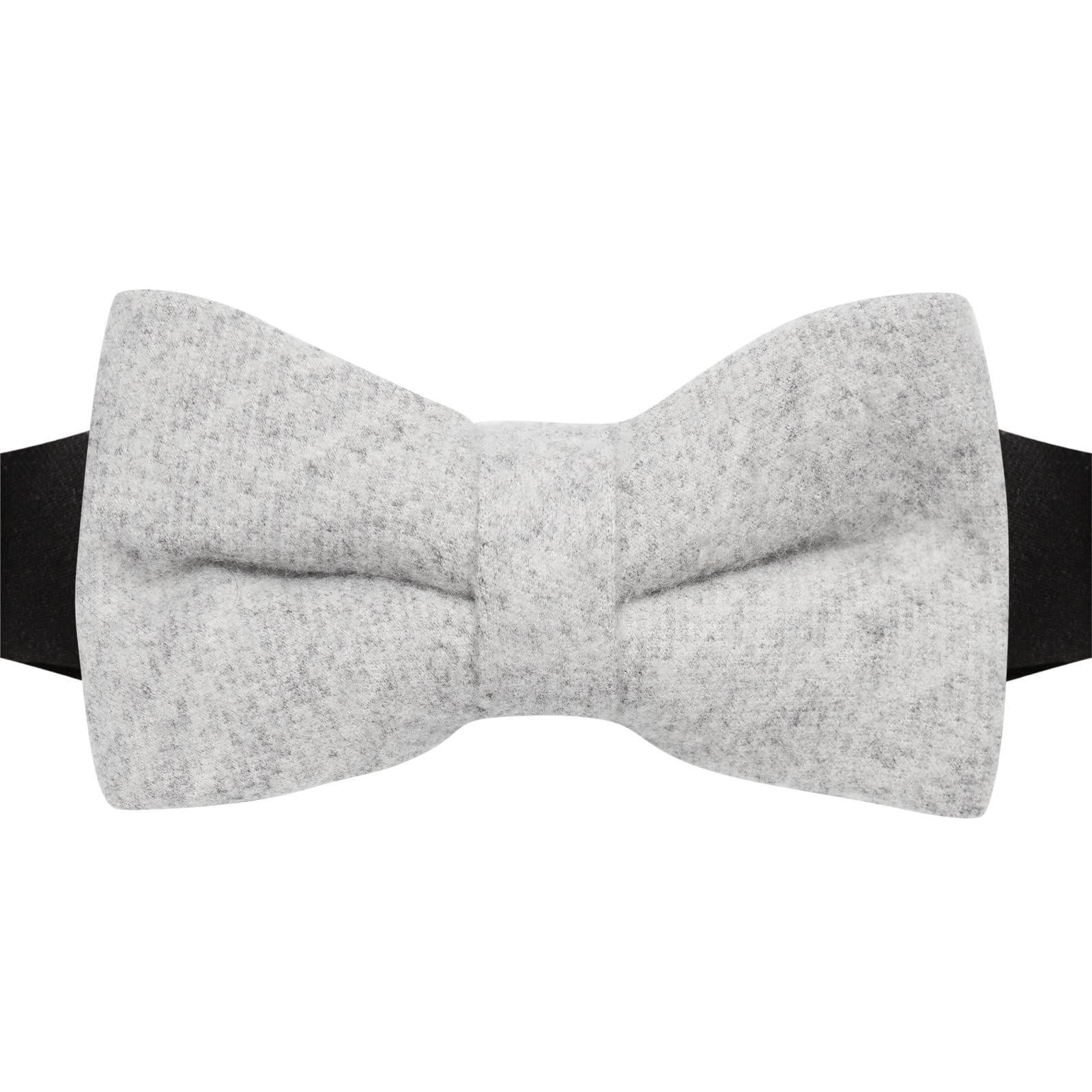 King & Priory Light Grey Donegal Tweed Pre-Tied Bow Tie