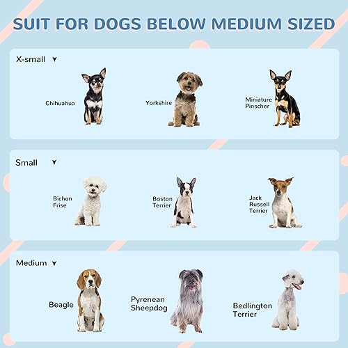 Miniatura 7 de PawHut Casa de plástico para perros, resistente al agua, refugio para cachorros para interiores y exteriores con puerta, fácil de montar, para