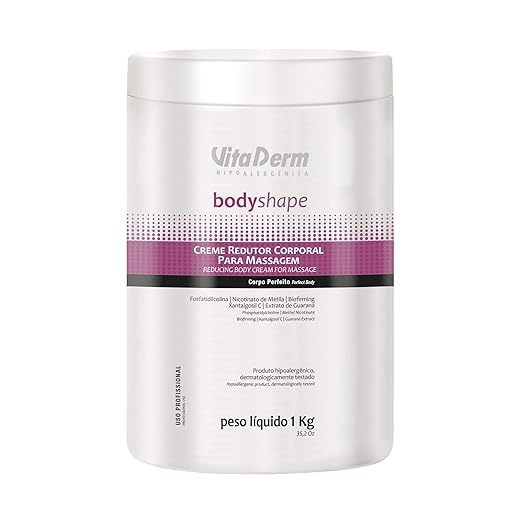 Vitaderm Creme Redutor Corporal Para Massagem Body Shape 1Kg