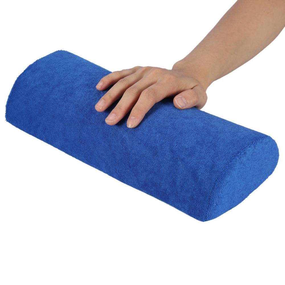 Strumento Manicure Cuscino Poggiamano Professionale, Supporto Spugna Morbido, Blu Reale