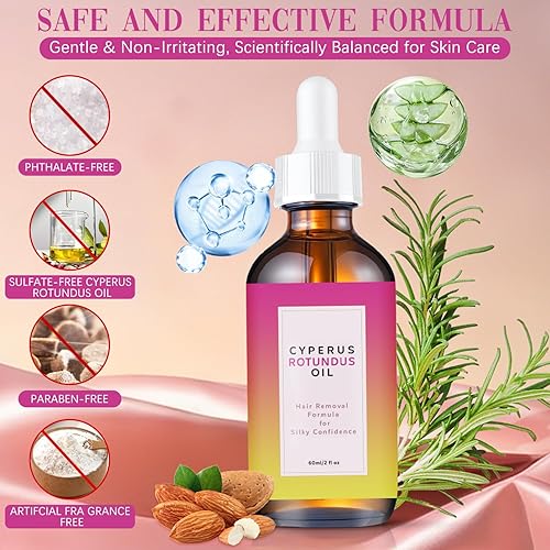 Miniatura 5 de Aceite de Cyperus Rotundus, aceite natural Cyperus Rotundus para depilación ideal para todo tipo de piel