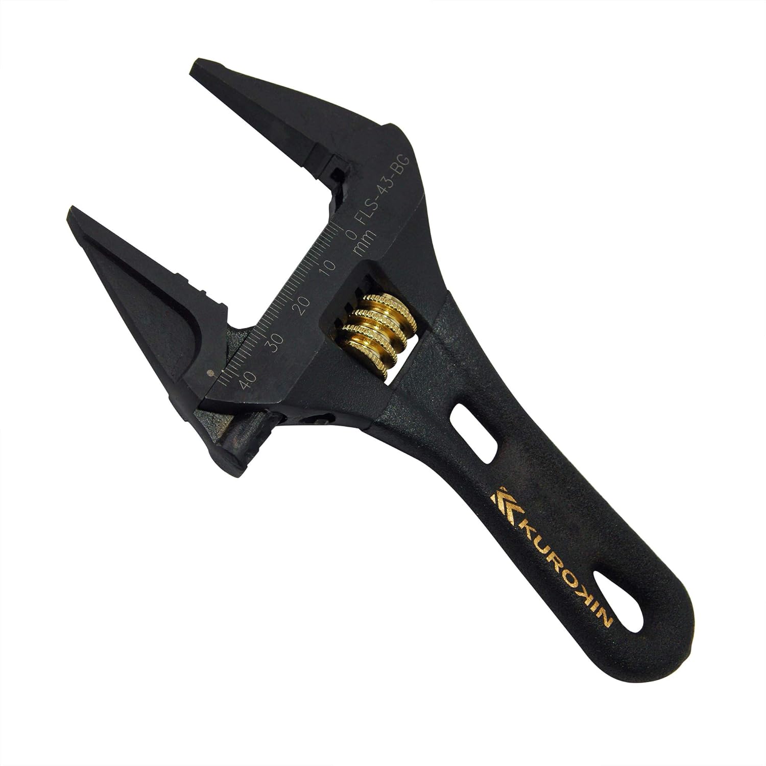 Fujiya Tools, FLS-43-BG, Adjustable Wrench Short Type, Black & Gold color-