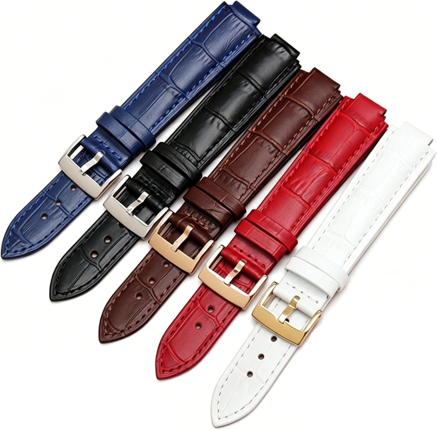 Genuine Leather Watch Strap for Ballon Bleu, First Layer Cowhide Replacement Band with Butterfly/Pin Buckle