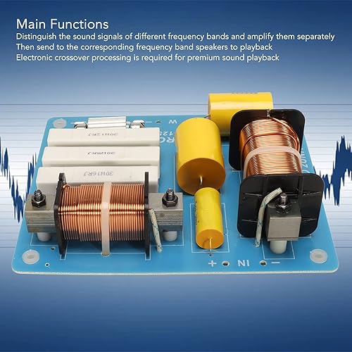 Miniatura 4 de Divisor de frecuencia profesional de graves agudos máximos de 2 vías 800 W, PCBA 1500-3500Hz para 10 12 15 altavoces de conferencia de escenario al