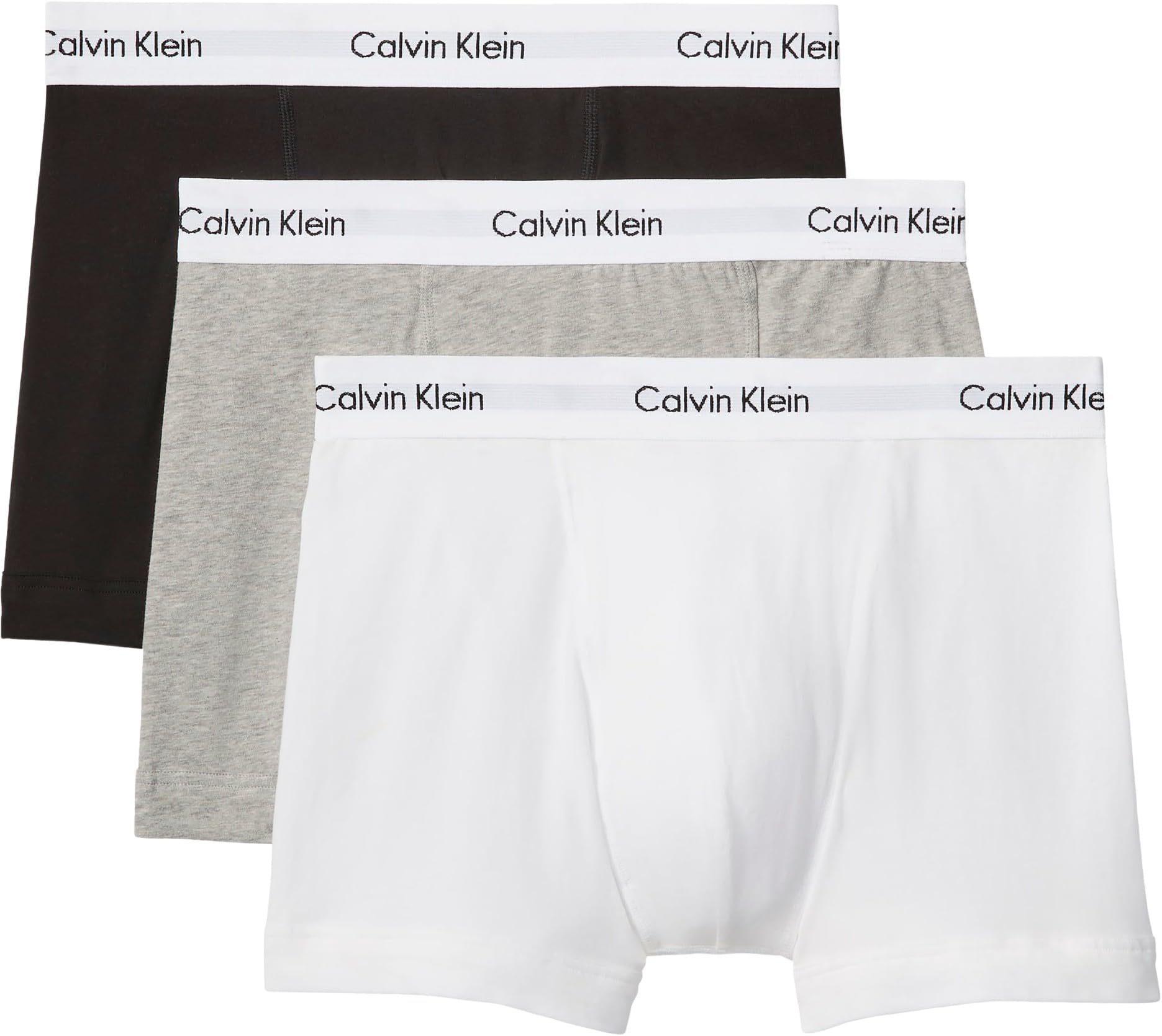 Men’s 3 Pack Trunks with Logo Waistband