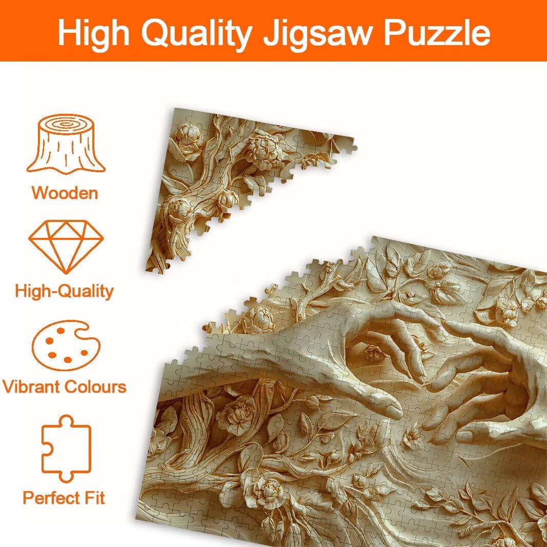 Puzzle Mano, Puzzle 2000 Piezas, Rompecabezas, Regalo Mujer, Decor -8514