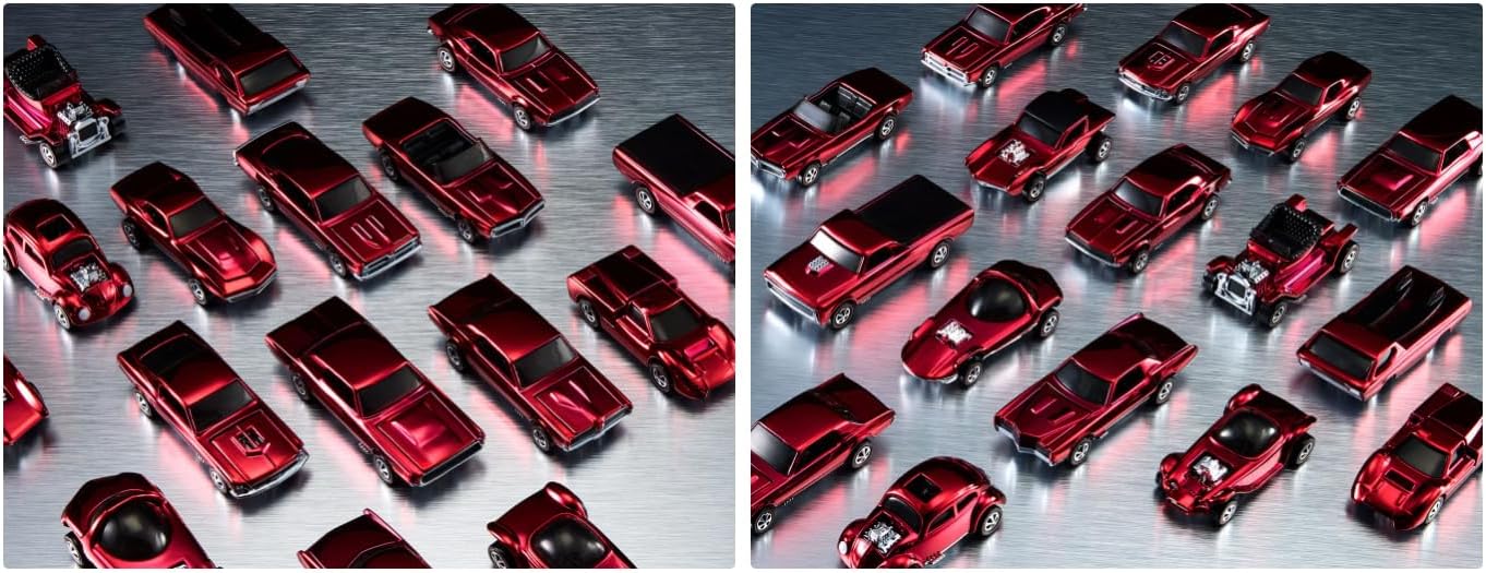 Mattel 80th Anniversary Hot Wheels Original 16 Rally Case Set – RLC Exclusive Limited 4,000 – Spectraflame Ruby Red Die-Cast 1:64 Collectible Cars