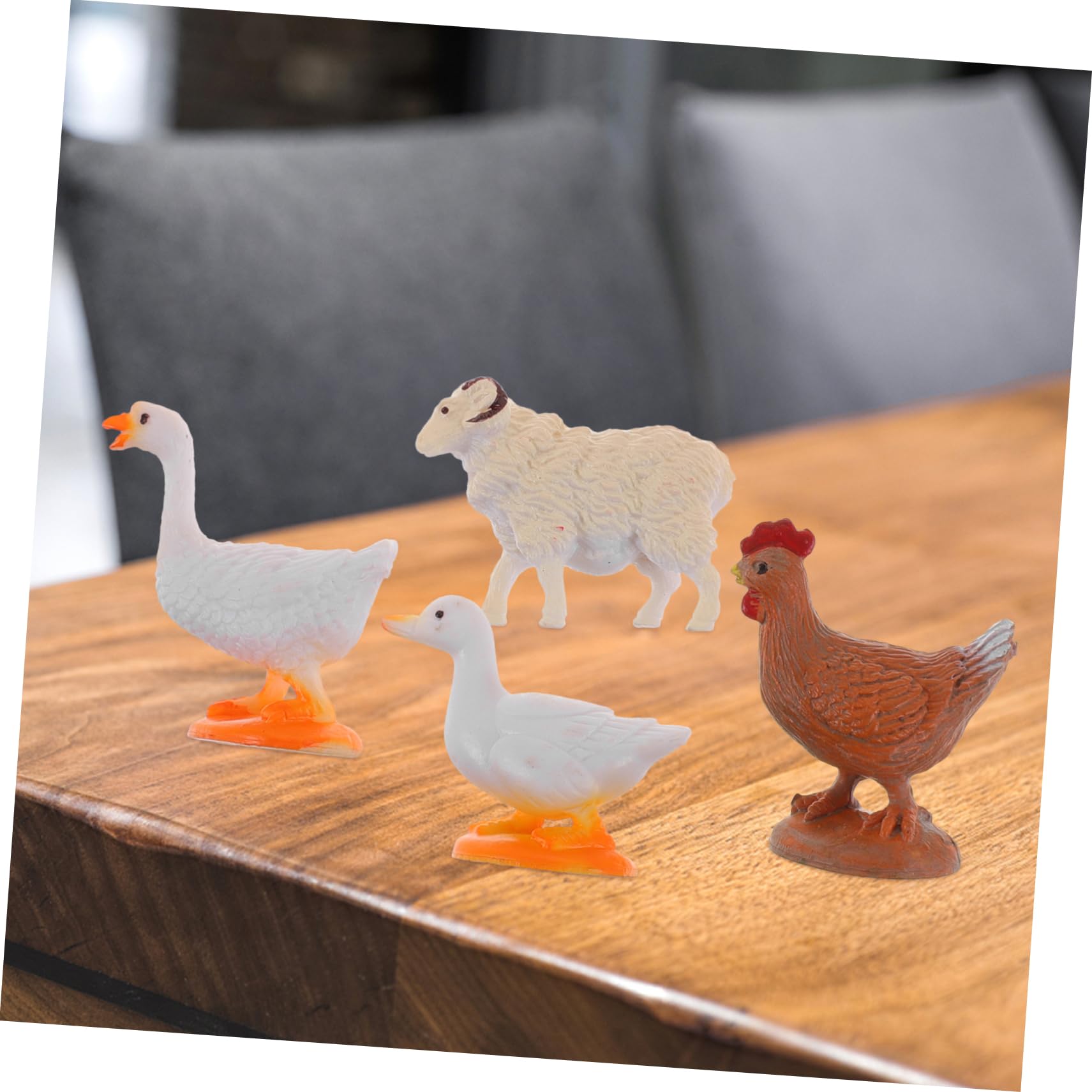Zerodeko 36pezzi Miniature Animal Figurines Simulazione Di Animali Per Decorazione e Paesaggi Modelli Per Terrari e Decorazioni Domestiche Di Statuine Di Animali Della Fattoria