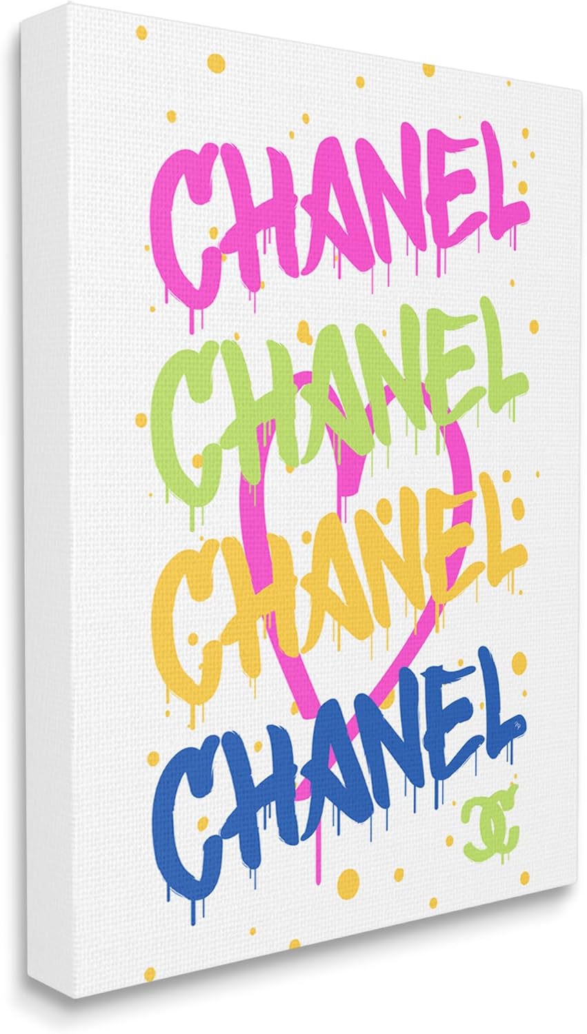 Stupell Industries Glam Graffiti Splatter Canvas Wall Art Design by Martina Illustration