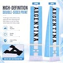 KNK Football Scarf, 2026 World Cup Supporter Scarf, Reversible Velvet Feel (Argentina) gallery image