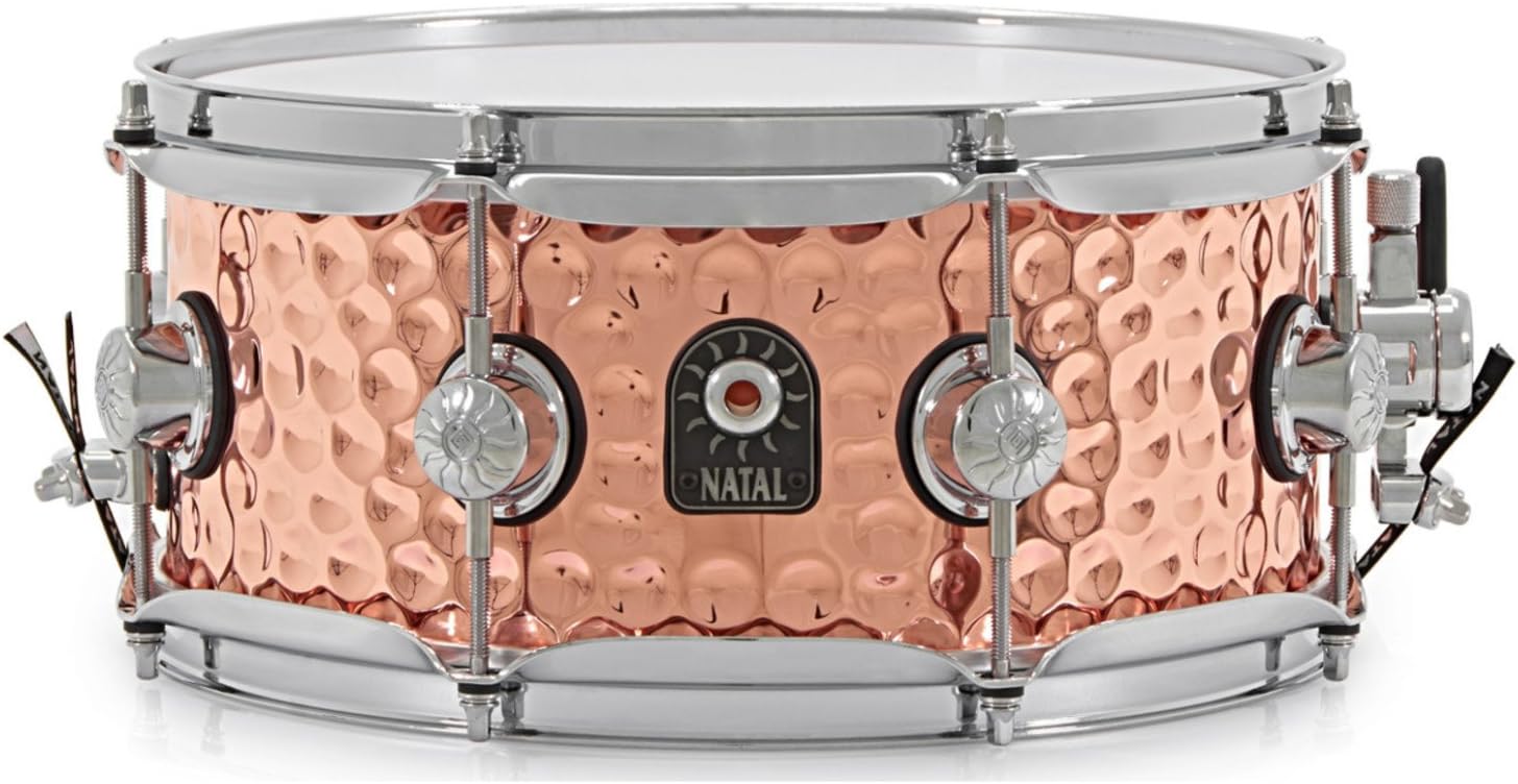 Natal M-SD-HH-CO25 12 x 5.5 Hammered Copper Snare Drum