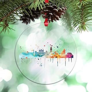 Canada Toronto City Skyline Christmas Tree Decorations City Landmarks Christmas Ornaments 2024 Funny Acrylic Country City Souvenir Keepsake Gifts for Holiday Wedding Birthday