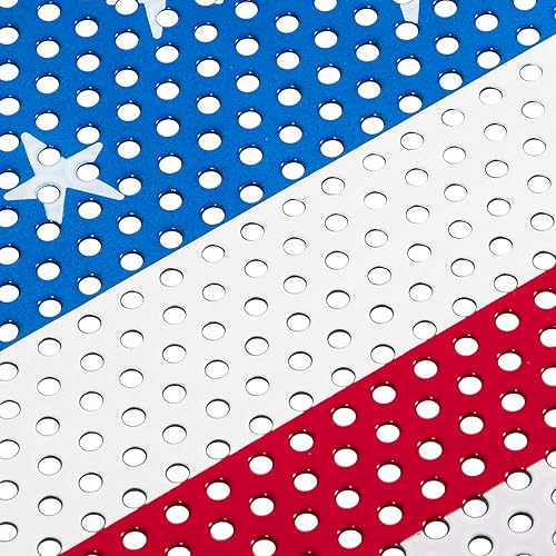 Miniatura 9 de Hooke Road Wrangler JL & Gladiator - Rejilla para rejilla con bandera de malla para Jeep JL Wrangler & Gladiator JT 2018-2024 (bandera de Estados