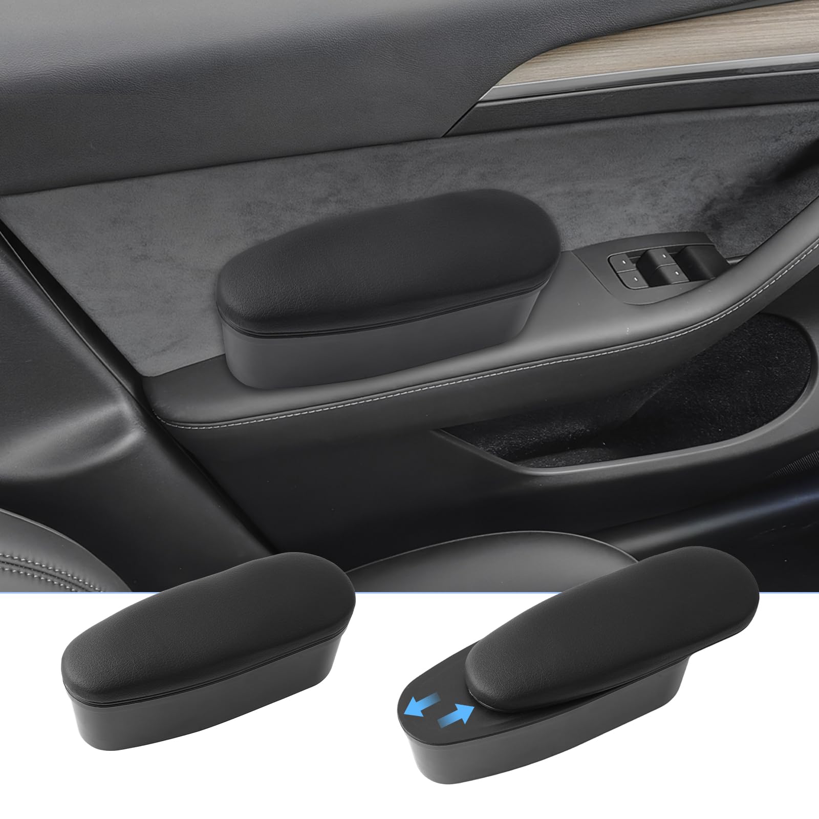 Support D'accoudoir De Porte Voiture Universel – Coussin De Confort Pour Coude, Réglable, Avec Rangement