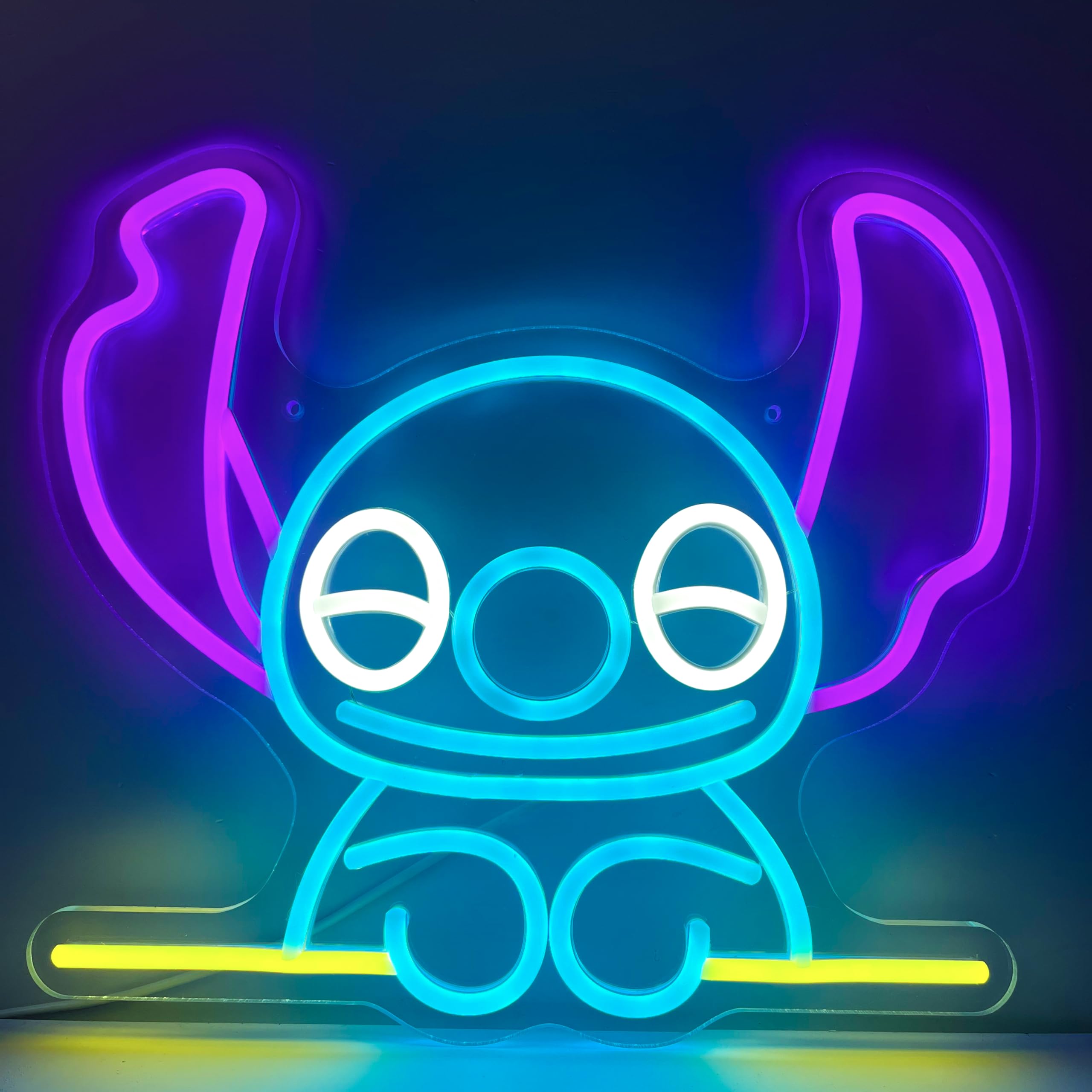 ネオンサイン　スティッチ　LED ライト　ディズニー　かわいい　おしゃれ ネオンサイン スティッチ LED ライト ディズニー かわいい