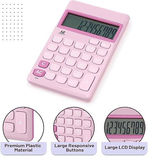 Miniatura 4 de Mr. Pen - Calculadora de función estándar, 12 dígitos, morado, pequeño, calculadora de bolsillo, calculadoras básicas de oficina