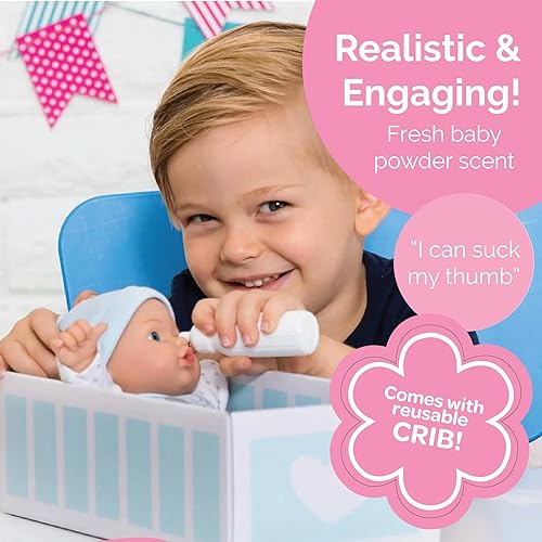 Miniatura 3 de Adora Sweet Baby Boy Peanut muñeco de bebé lavable a máquina exclusivo de Tienda para niños mayores de 1año Azul, Azul/Melocotón, gris/naranja,