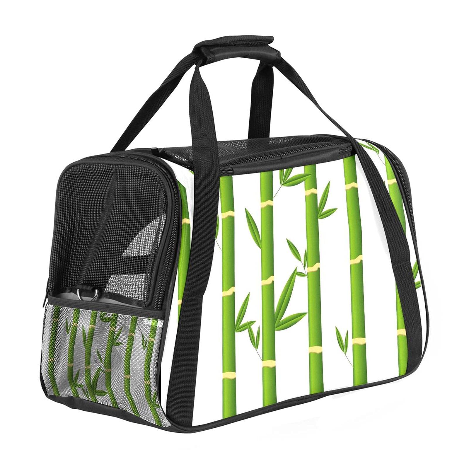 Sac de transport pour animal en bambou doux style cabine avion