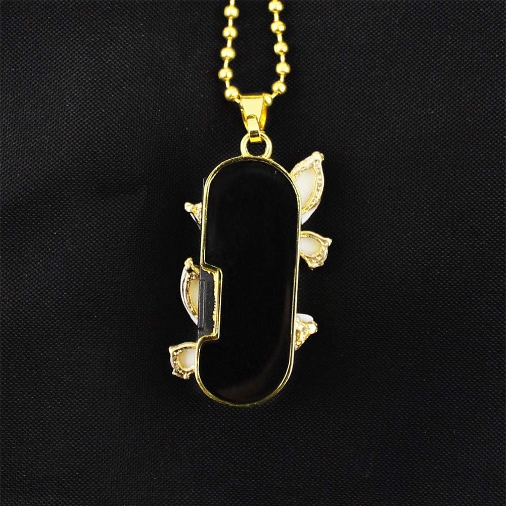 CHUYI Creative Butterfly Shape Shiny Crystal Pendant 128GB USB 2.0 Flash Drive Pen Drive Memory Stick U Disk Storage Thumb Drive with Necklace Gift