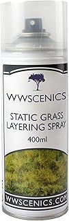 War World Scenics Static Grass Layering Spray Can 400ml For Model Railway Dioramas & Wargame Terrain