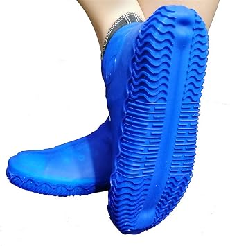 Unisex Waterproof Shoe Covers, Non Slip Durable Shoe Covers Reusable, Portable Foldable Silicone Shoe Protector Covers for Rainy, Snowy Days
