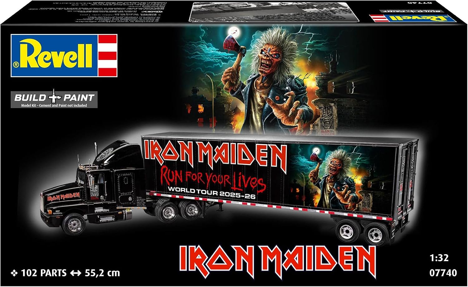 ドイツレベル(Revell) German Level 1/32 Tour Truck Iron Maiden 50th Anniversary Plastic Model 07740 (Automotive)