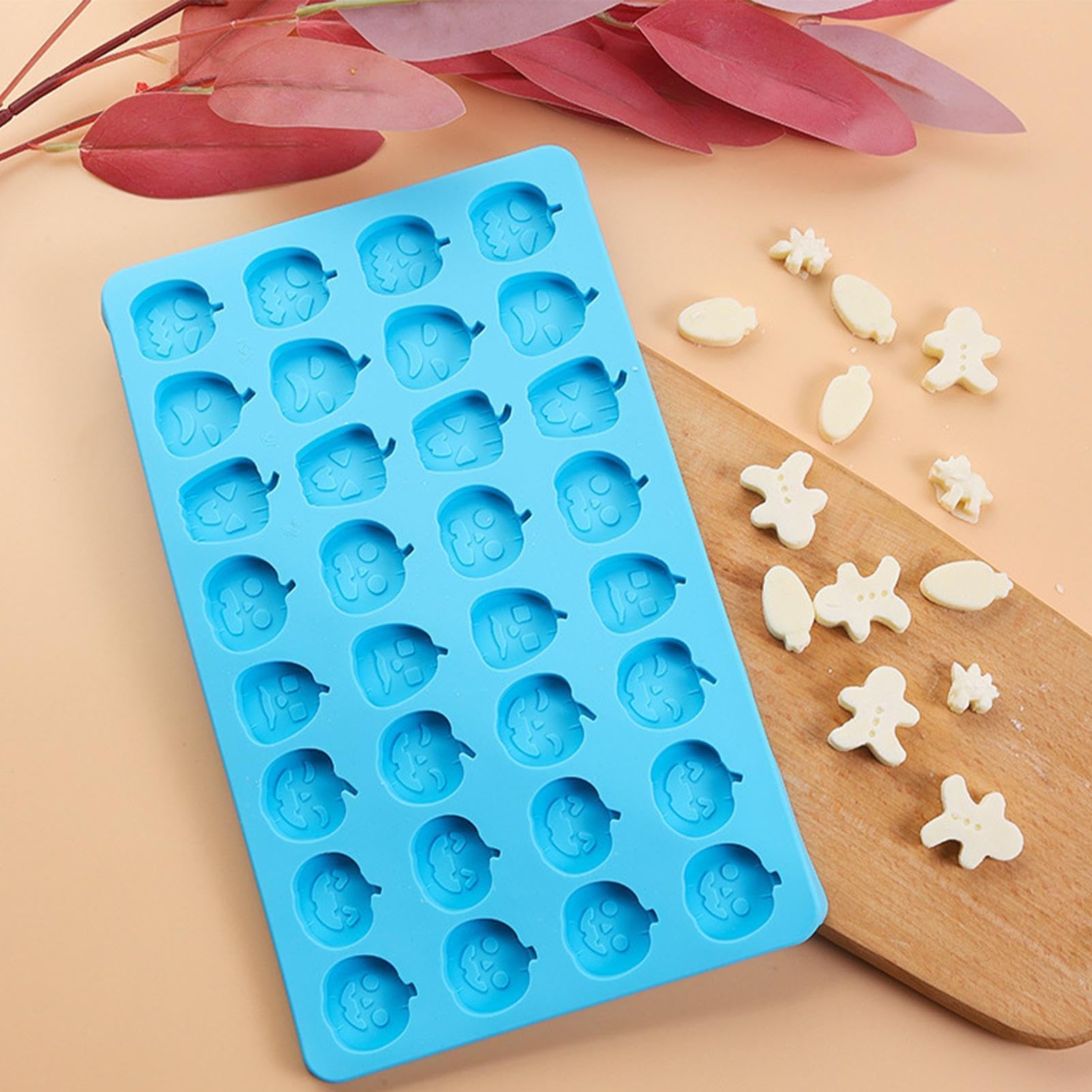 Halloween Silikonform Geister - 8-fach Backform Für Schokolade, Eis & Kekse