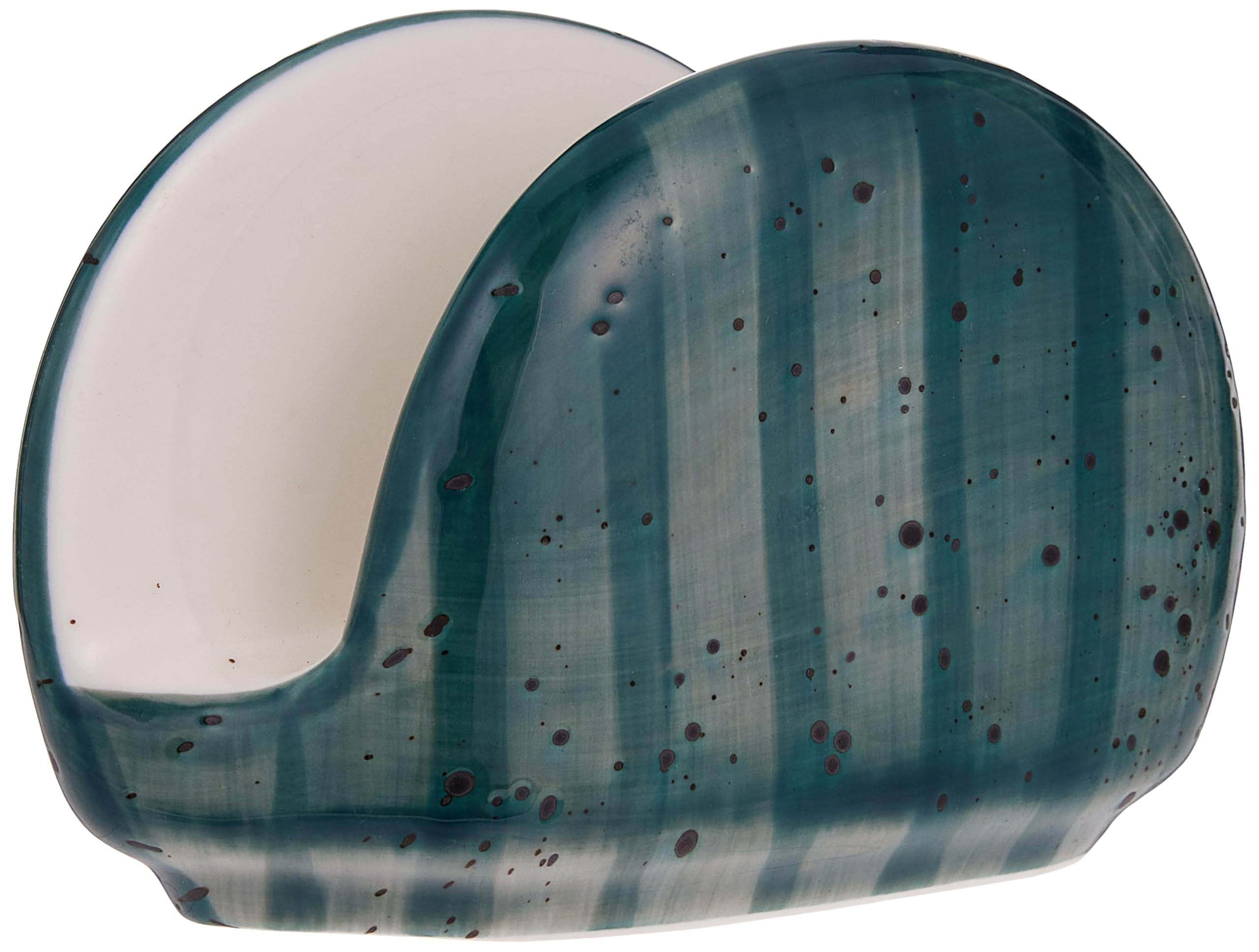 Color Glaze Porcelain Napkin Holder, Green