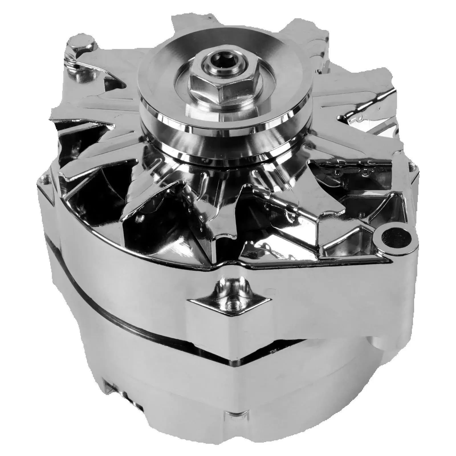Kit alternateur voiture Compatible con Chevrolet Compatible Buick 1968-1989 ADR0335-C Alternador cromado de 110 amperios para 305 350 BBC SBC