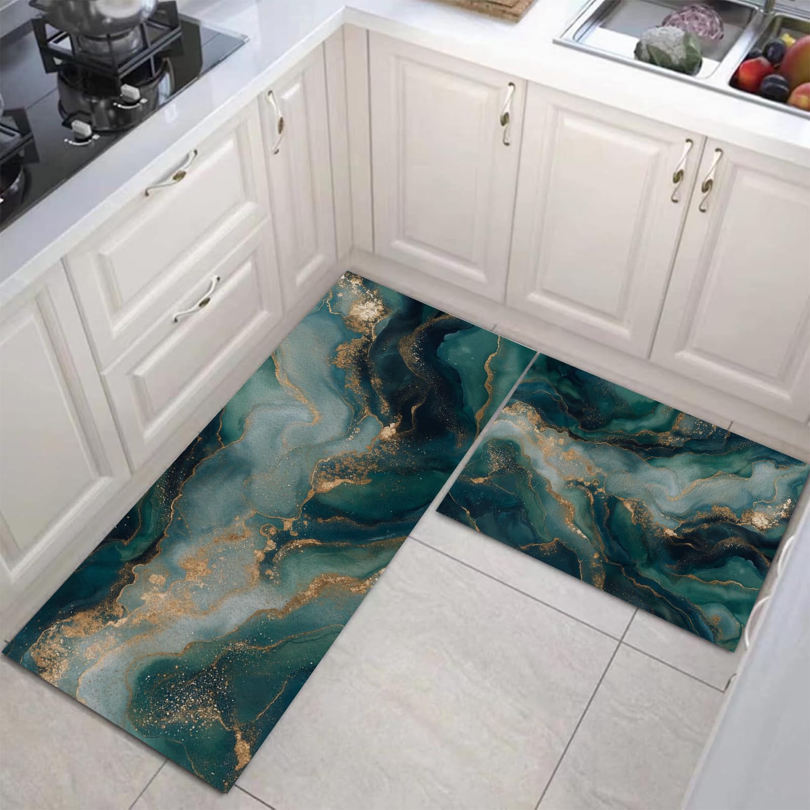 Tapis de cuisine pour bureau debout anti-fatigue et ergonomique