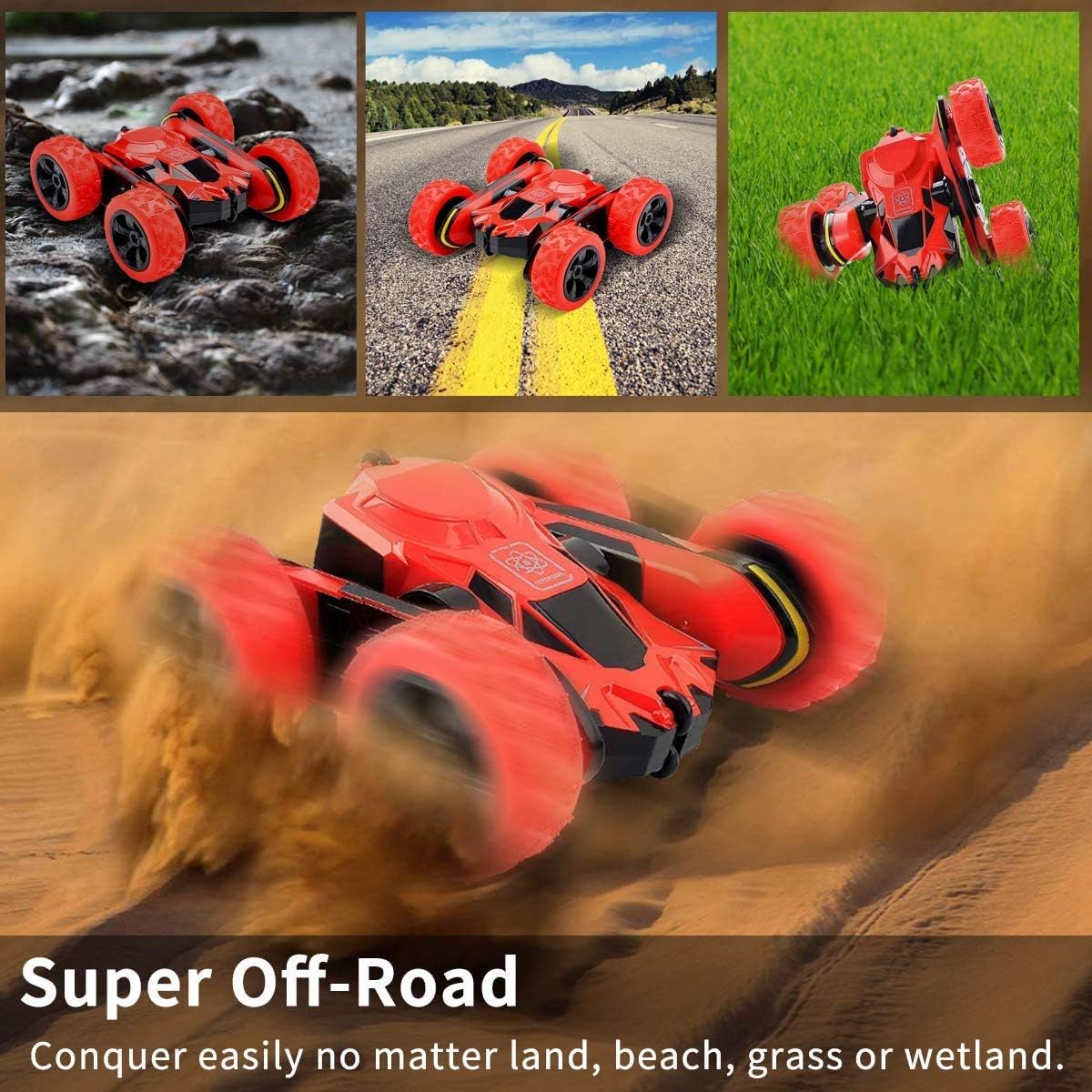 Car Toys for 5-10 Year Old Boys JoyJam RC Stunt Car Off Road RC Cars for Kids and Adults 2.4Ghz Remote Control Truck High Speed Racing Car for Girls 360 Degree Rolling Rotation Christmas Birthday Gift : Toys & Games