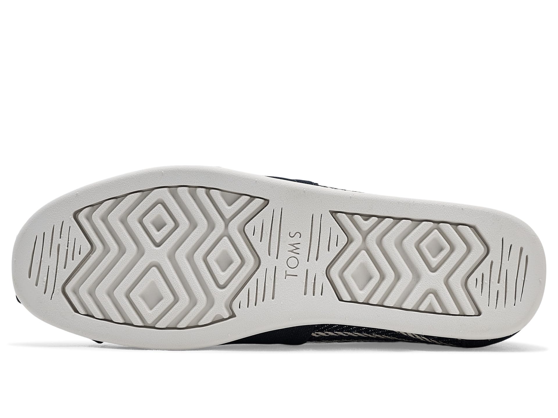 Toms Alpargata Mocassins Plats Classiques pour Homme Bleu Marine à Rayures Nautiques 44