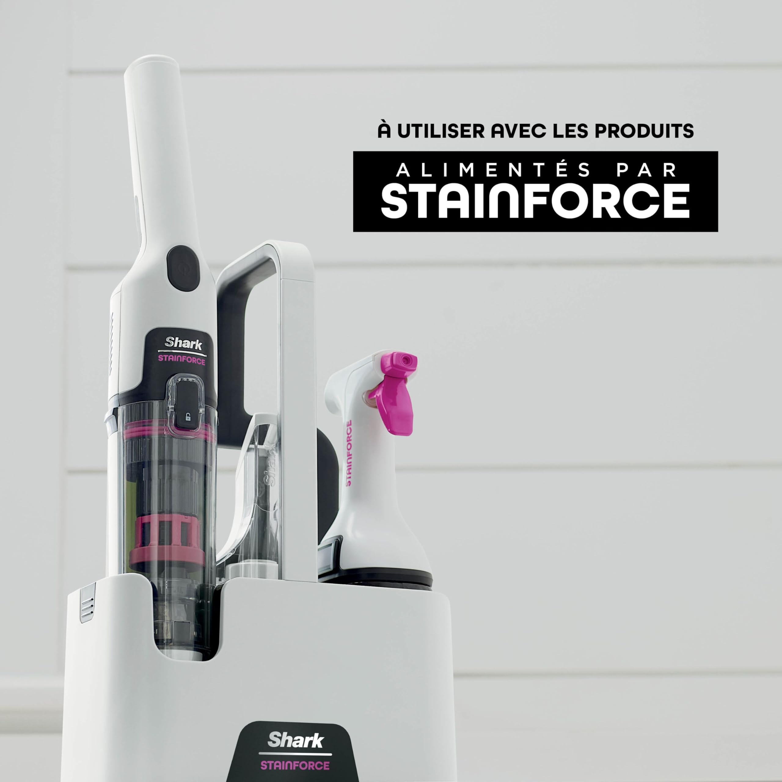 Shark StainForce – Recharge détachante de solution à double formule, lot de 2, pour lutter contre les taches tenaces et éliminer instantanément les odeurs, 2 x 500 ml, XSKBDHXCM500EU